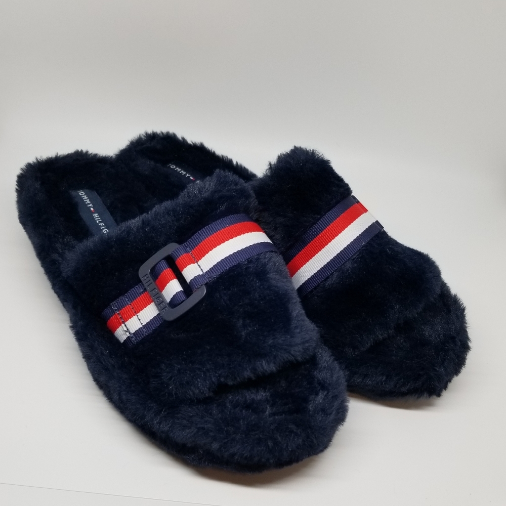 Tommy Hilfiger Women's Leisur Faux Fur Slides View 2